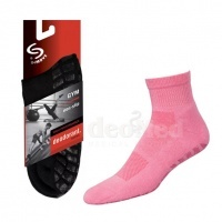 GYM NON-SLIP DEODORANT skarpetki sportowe z powłoką antyopoślizgową - różowe