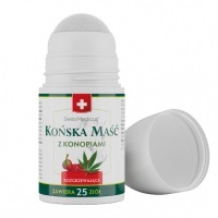 Herbamedicus Swissmedicus Rozgrzewająca Końska maść z konopiami ROLL-ON - 90ml