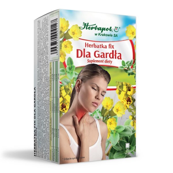Herbatka dla gardła FIX Herbapol Kraków - 20x2g