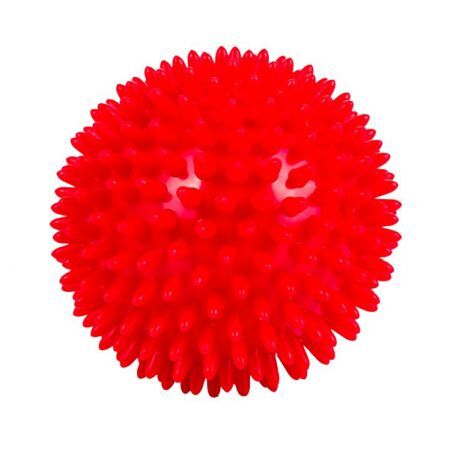 Jeżyk - piłka z kolcami do ćwiczeń i masażu - czerwona 9cm
