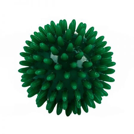 Jeżyk - piłka z kolcami do ćwiczeń i masażu - zielona 7cm