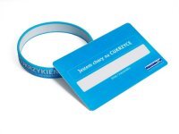 Karta informacyjna Jestem chory na CUKRZYCĘ turkusowa z opaską silikonową