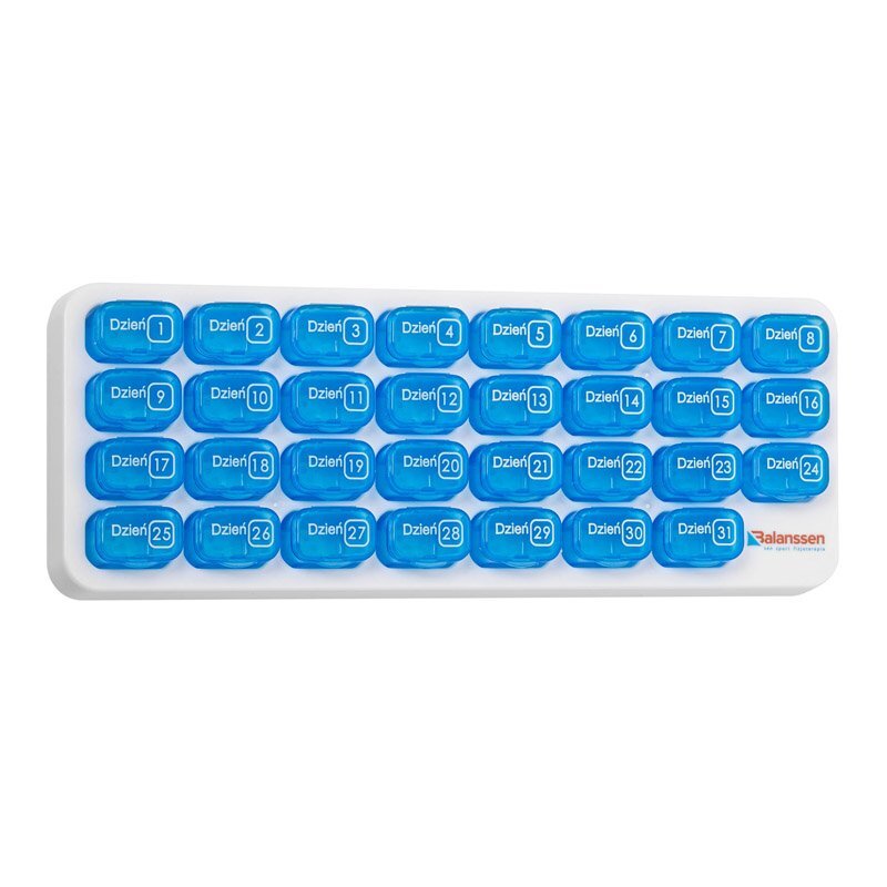 Kasetka miesięczna - organizer na leki na 31 dni Balanssen