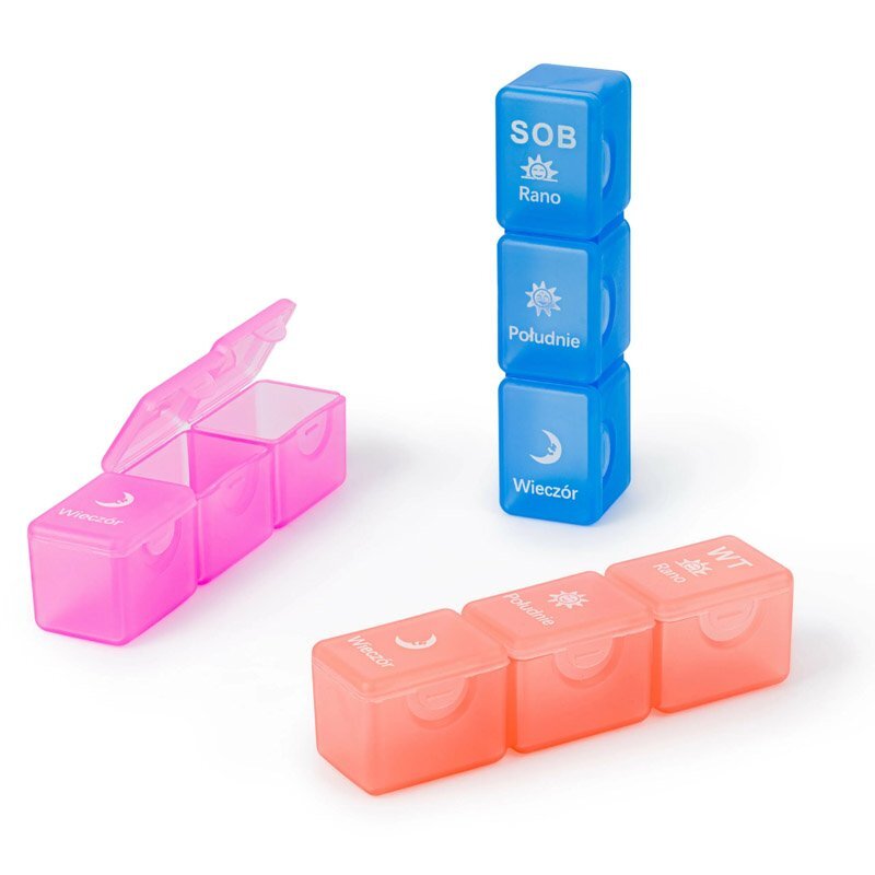 Kasetka na leki - tygodniowa PREMIUM na 3 pory dnia w etui Balanssen