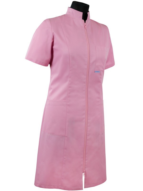 Klasyczna sukienka medyczna 209 - jednokolorowa