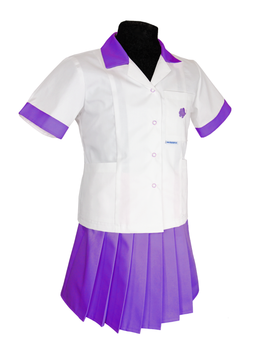 Komplet medyczny dziecięcy (bluza+spódniczka) - dziewczęcy