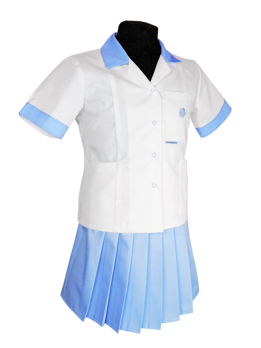 Komplet medyczny dziecięcy (bluza+spódniczka) - dziewczęcy