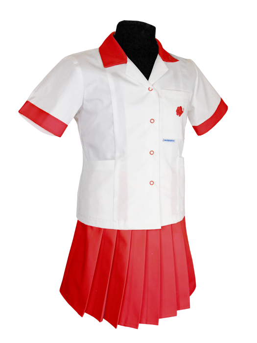 Komplet medyczny dziecięcy (bluza+spódniczka) - dziewczęcy