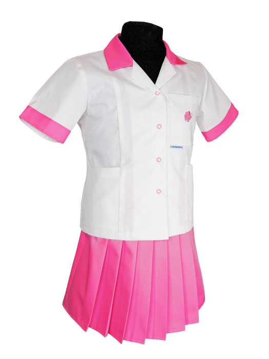 Komplet medyczny dziecięcy elano-bawełna (bluza+spódniczka) - dziewczęcy