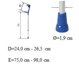 Kule łokciowe Comfort-Soft - do 120kg (para)