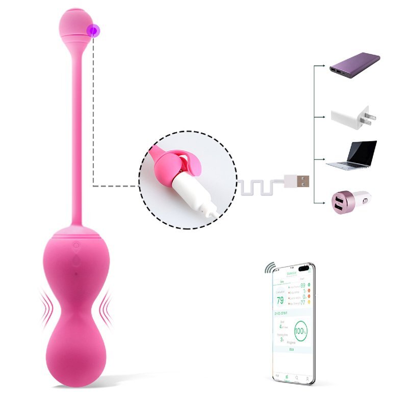 Kulki do ćwiczenia mięśni Kegla Kegel Master kontrolowane aplikacją