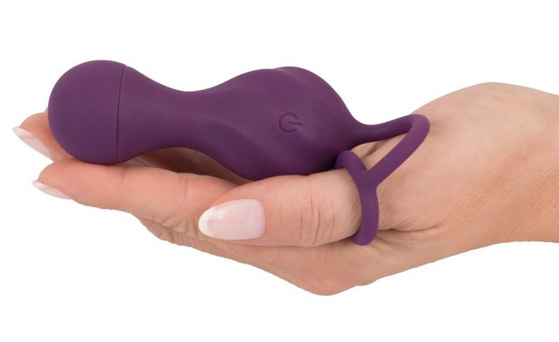 Kulki do ćwiczenia mięśni Kegla Sweet Smile z pilotem - fioletowe