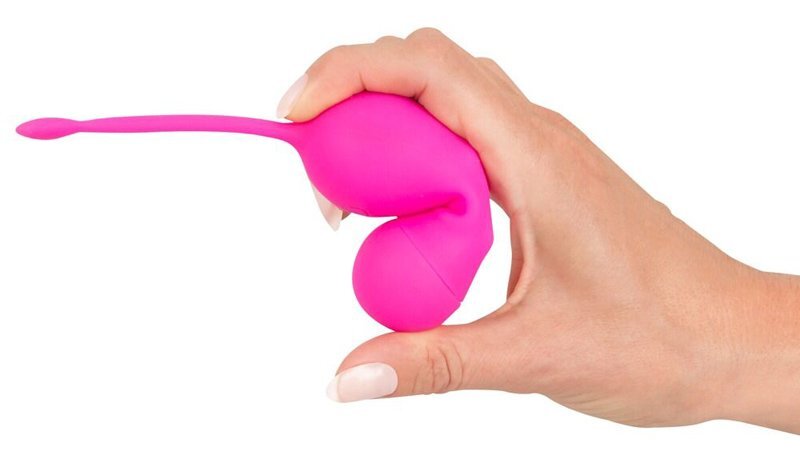 Kulki do ćwiczenia mięśni Kegla Sweet Smile z pilotem - różowe