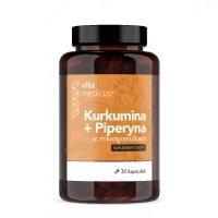 Kurkumina + Piperyna Vitamedicus - 30 kapsułek