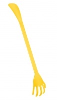 Łyżka do butów plastikowa z drapaczką - 50cm - żółta