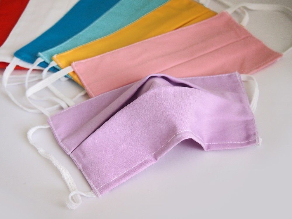 Maseczka bawełniana 3-warstwowa z drucikiem