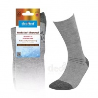MEDIC DEO SILVERWOOL - skarpetki zdrowotne antygrzybicze - szary
