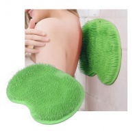 Myjka silikonowa szczotka do mycia pleców i stóp - zielona