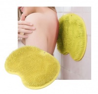 Myjka silikonowa szczotka do mycia pleców i stóp - żółta