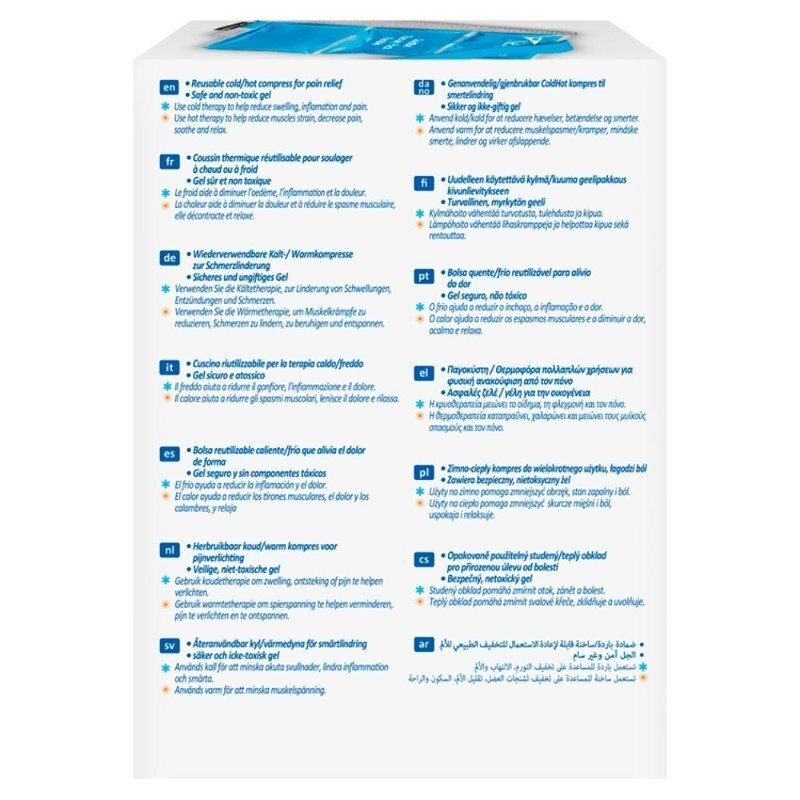 Nexcare ColdHot Therapy Flexible zimno-ciepły okład żelowy wielokrotnego użytku - 11x23,5cm