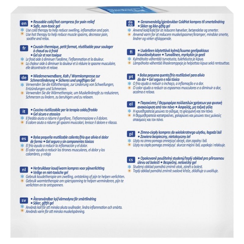 Nexcare ColdHot Therapy Mini zimno-ciepły okład żelowy wielokrotnego użytku - 11x12cm