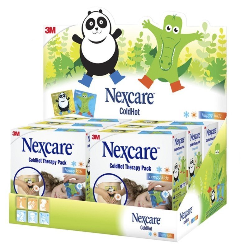 Nexcare ColdHot Therapy Pack Happy Kids zimno-ciepły okład żelowy wielokrotnego użytku - 11 cm x 12 cm