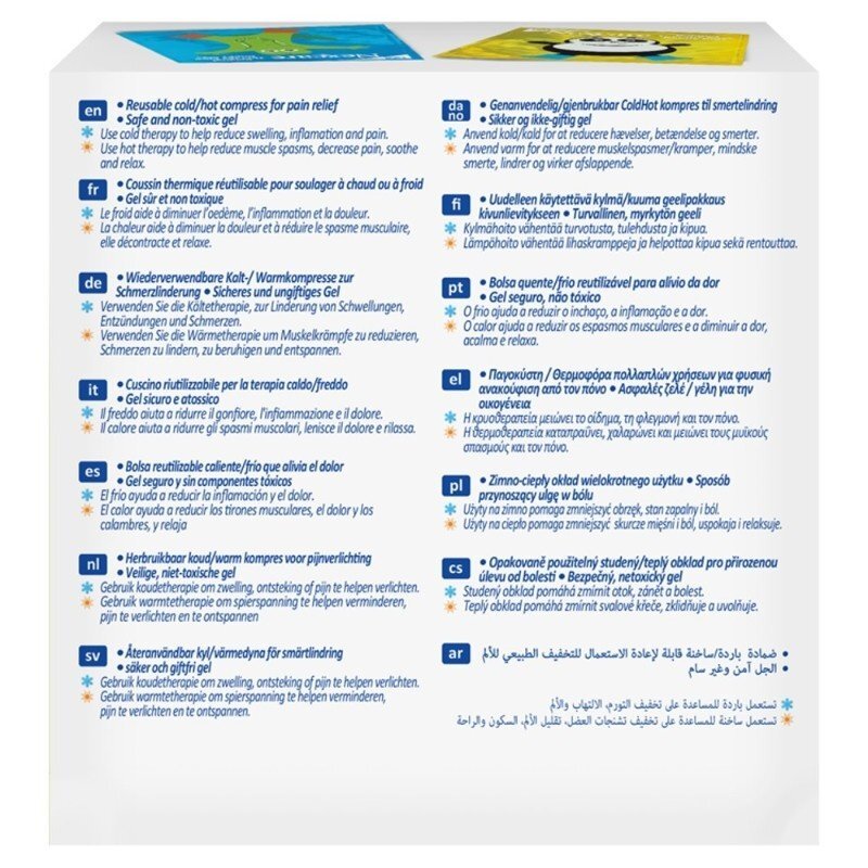 Nexcare ColdHot Therapy Pack Happy Kids zimno-ciepły okład żelowy wielokrotnego użytku - 11 cm x 12 cm