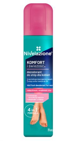 Nivelazione  - Dezodorant do stóp (zapach, pot) - 4w1 dla kobiet 180ml