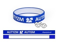 Opaska silikonowa na nadgarstek dla dzieci - Autyzm