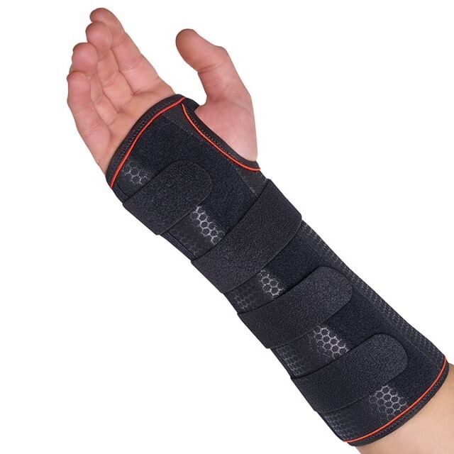 ORLIMAN Półsztywny długi stabilizator nadgarstka z szyną dłoniową MF-D90 - prawy