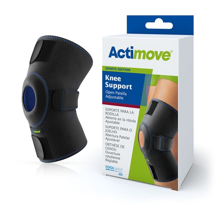 Orteza stawu kolanowego z odsłoniętą rzepką regulowana Sports Edition Knee Support Open Patella ACTIMOVE 75593