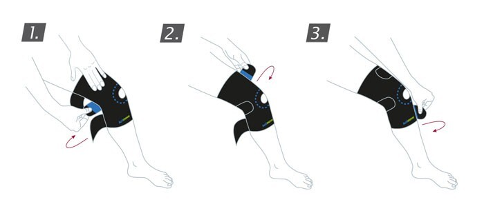 Orteza stawu kolanowego z odsłoniętą rzepką regulowana Sports Edition Knee Support Open Patella ACTIMOVE 75593