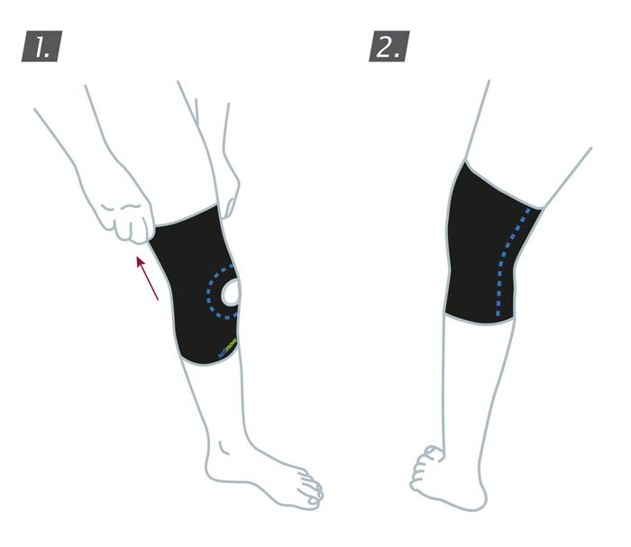 Orteza stawu kolanowego z odsłoniętą rzepką Sports Edition Knee Support Open Patella ACTIMOVE 75585