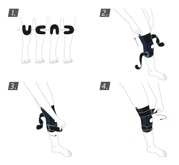 Orteza stawu kolanowego z regulowaną pelotą i fiszbinami Sports Edition Knee Stabilizer ACTIMOVE 72453