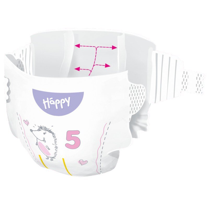 Pieluszki Bella Baby Happy - Junior (5) - od 11kg do 18kg - 38szt.