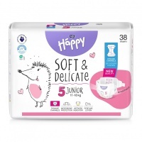 Pieluszki Bella Baby Happy - Junior (5) - od 11kg do 18kg - 38szt.