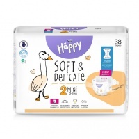 Pieluszki Bella Baby Happy - Mini (2) - od 3kg do 6kg - 38szt.