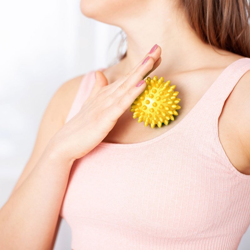 Piłeczki sensoryczne z kolcami do masażu - 4szt.