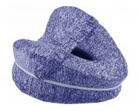 Poduszka ortopedyczna pod nogi - klin między kolana z paskiem - niebieska