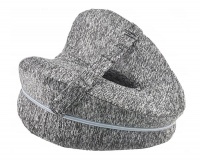 Poduszka ortopedyczna pod nogi - klin między kolana z paskiem - szara