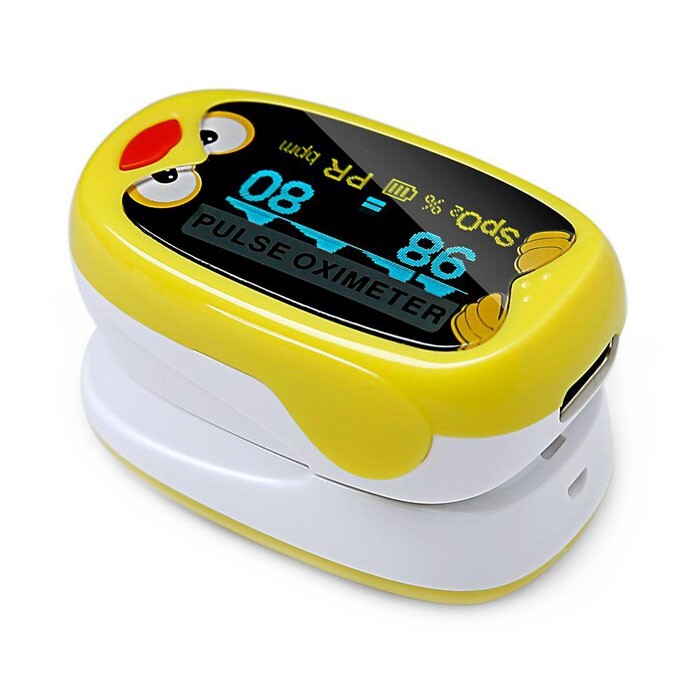 Pulsoksymetr napalcowy pediatryczny dla dzieci K1 + pulsoksymetr dla dorosłych YK-81C - ZESTAW