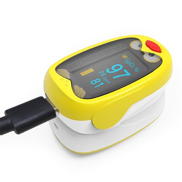 Pulsoksymetr napalcowy pediatryczny dla dzieci K1 + pulsoksymetr dla dorosłych YK-81C - ZESTAW