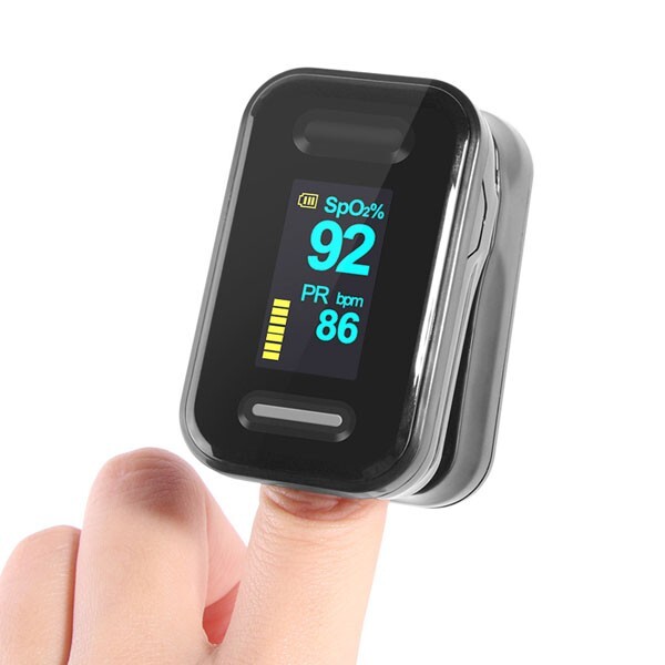 Pulsoksymetr napalcowy pediatryczny dla dzieci K1 + pulsoksymetr dla dorosłych YK-81C - ZESTAW