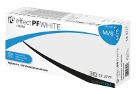 Rękawiczki nitrylowe bezpudrowe Safemed Effect White - białe a'100 rozm. M