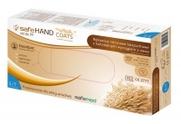 Rękawiczki nitrylowe SAFEMED COAST - szare z wyciągiem z owsa a'100 rozm. S