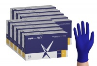 Rękawiczki nitrylowe ZARYS easyCARE nitrile flex - kobaltowe rozm. M - 10op. x 100szt.