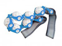 Rolkowy pas do masażu ciała - niebieski