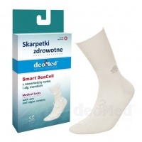 SMART SEACELL - skarpetki zdrowotne z algami morskimi - kremowe