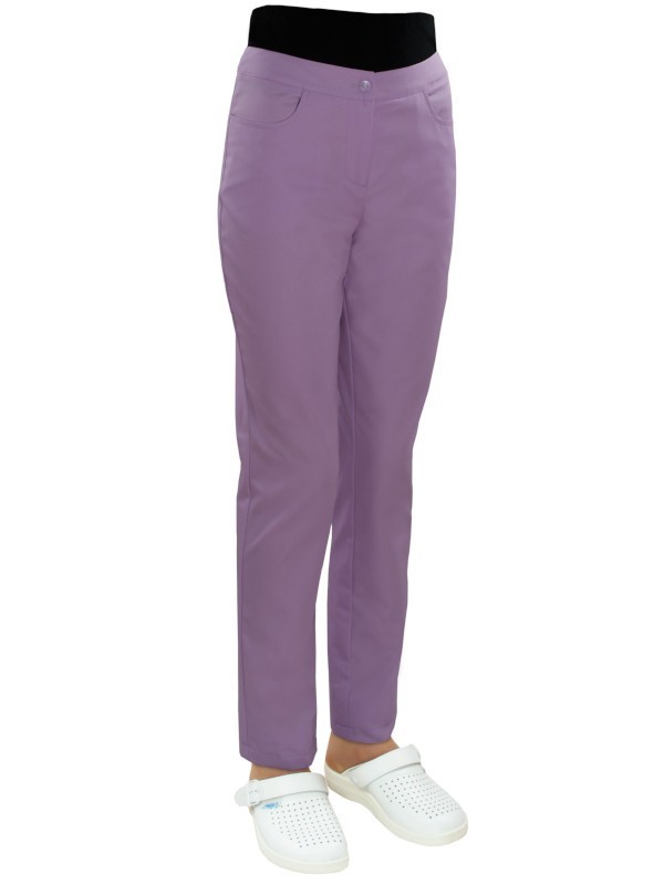 Spodnie medyczne damskie biodrówki / rurki R999