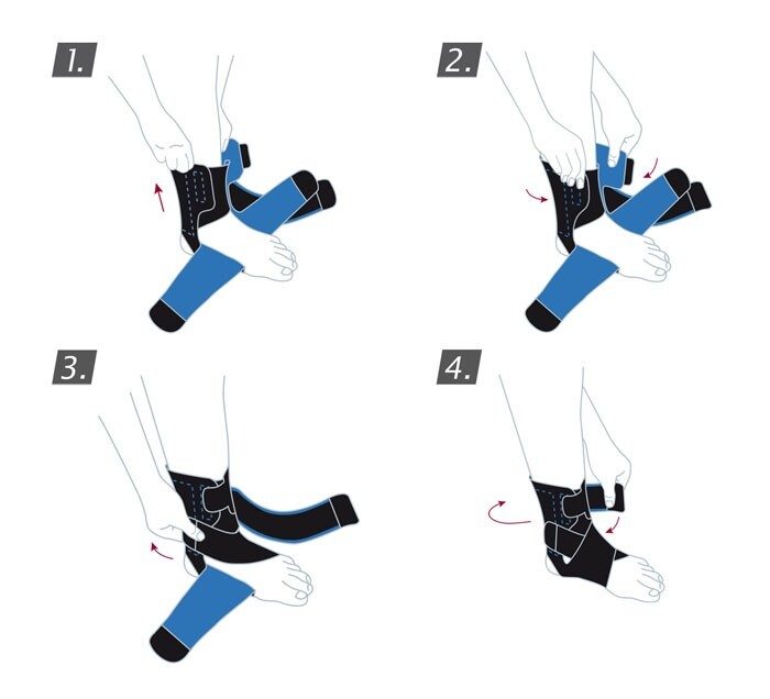 Stabilizator stawu skokowego Sports Edition Ankle Stabilizer Criss-Cross Straps ACTIMOVE 75611